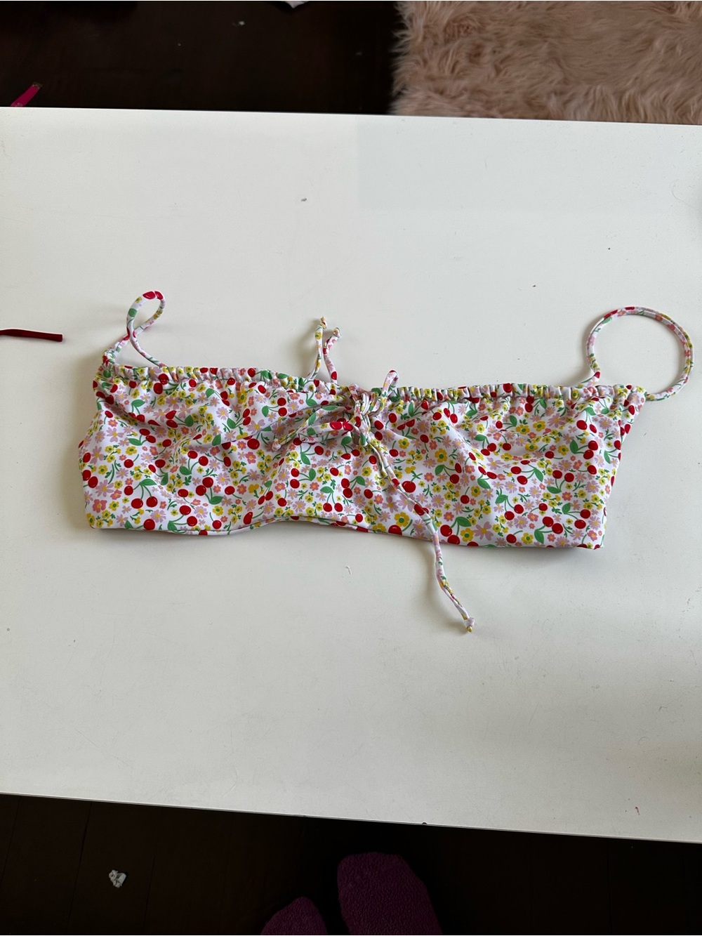 Skatie cherry print Kelly bikini top XL
